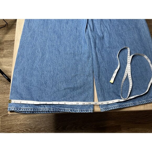 Madewell Wide Sweep Denim Trousers in Java Medium Wash Size 26 - Picture 8 of 11